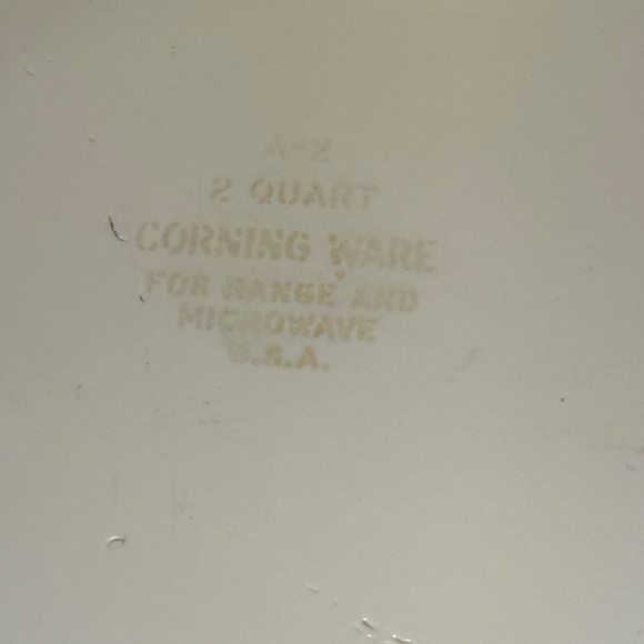 2 Quart Vintage Corning Ware Blue Cornflower Patterned Casserole Dish w / No Lid - Picture 4 of 4